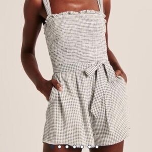 Abercrombie gingham romper